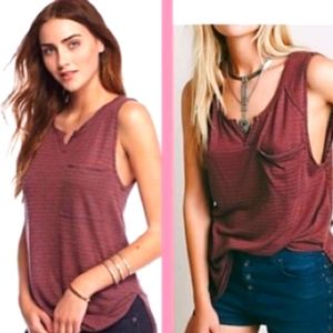 We the free striped tank sz M